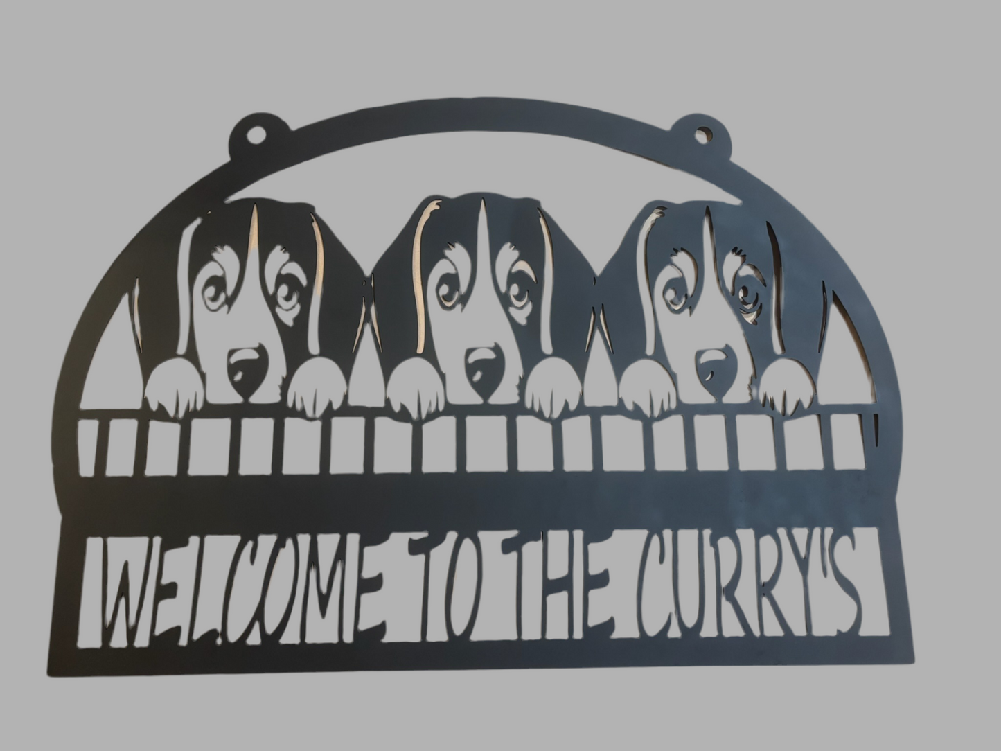 Beagle Welcome Sign.