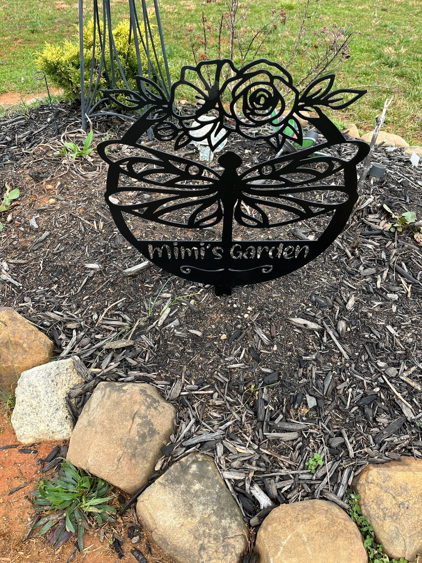 Dragon fly Garden Sign