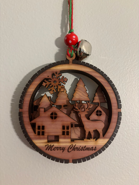 4 in wooden ornament